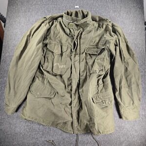 Vintage US Military M65 Field Jacket Medium OG107 Army Coat Vietnam Era 60s